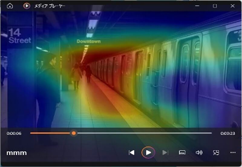 地下鉄のホームの動画